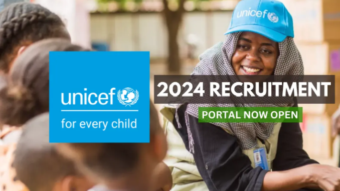 UNICEF Recruitment (May 2024): 4 New Positions Out, Eligibility and How to Apply